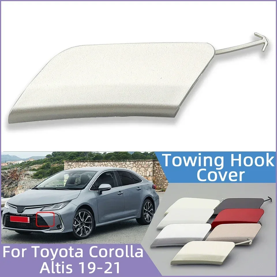 

Front Bumper Towing Hook Eye Cover Lid For Toyota Corolla Altis Sedan 2019 2020 2021 Tow Hook Hauling Trailer Cap Lower Grille