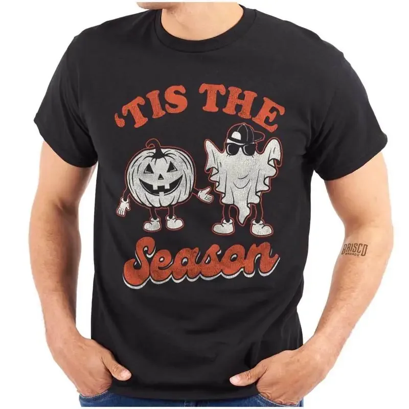 Spooky Halloween Tis The Season Costumes Womens or Mens Crewneck T Shirt Tee