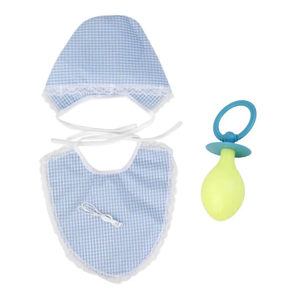 Infant Funny Men Custume Bib Bonnet Jumbo Pacifier for Girls Night Out