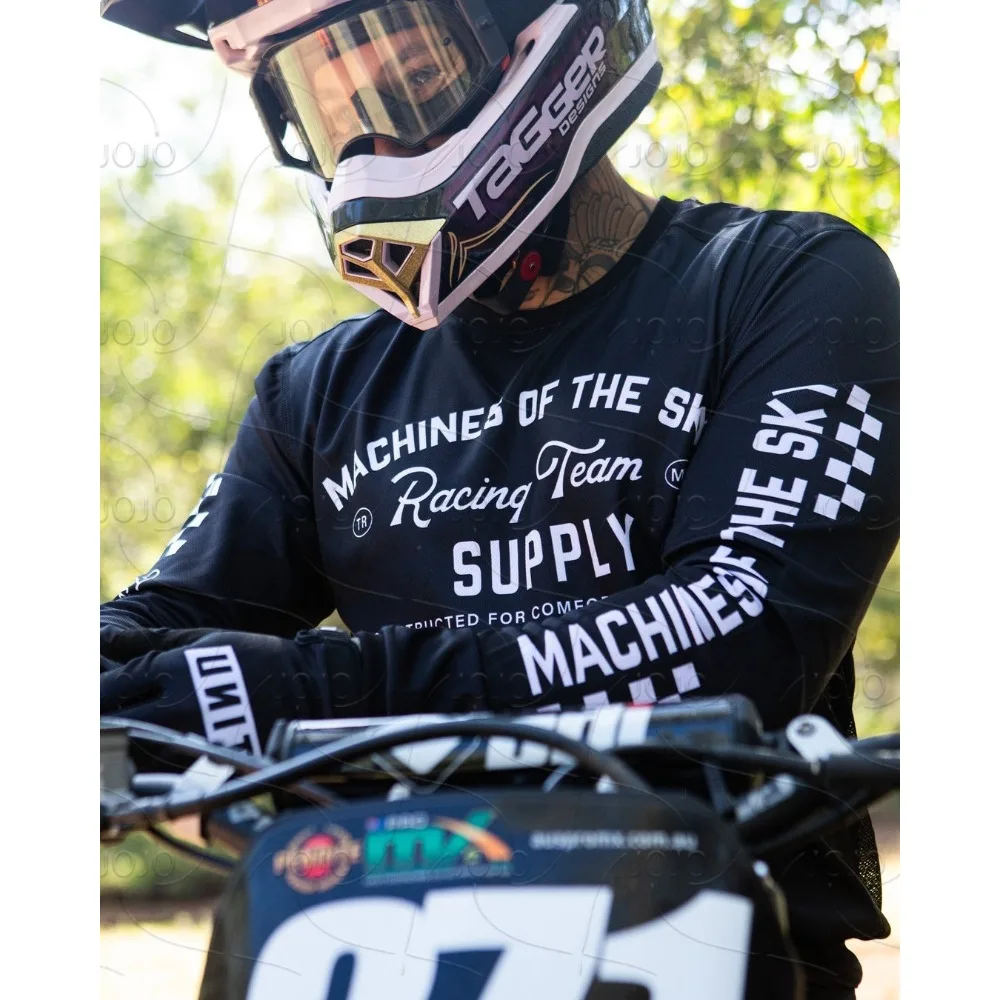 

MTB DH T-shirt, Motorcycle BMX Endurance Sweatshirt, Mountain Bike, Men's Off-road Motorcycle, Quick Drying Long Sleeved Jersey