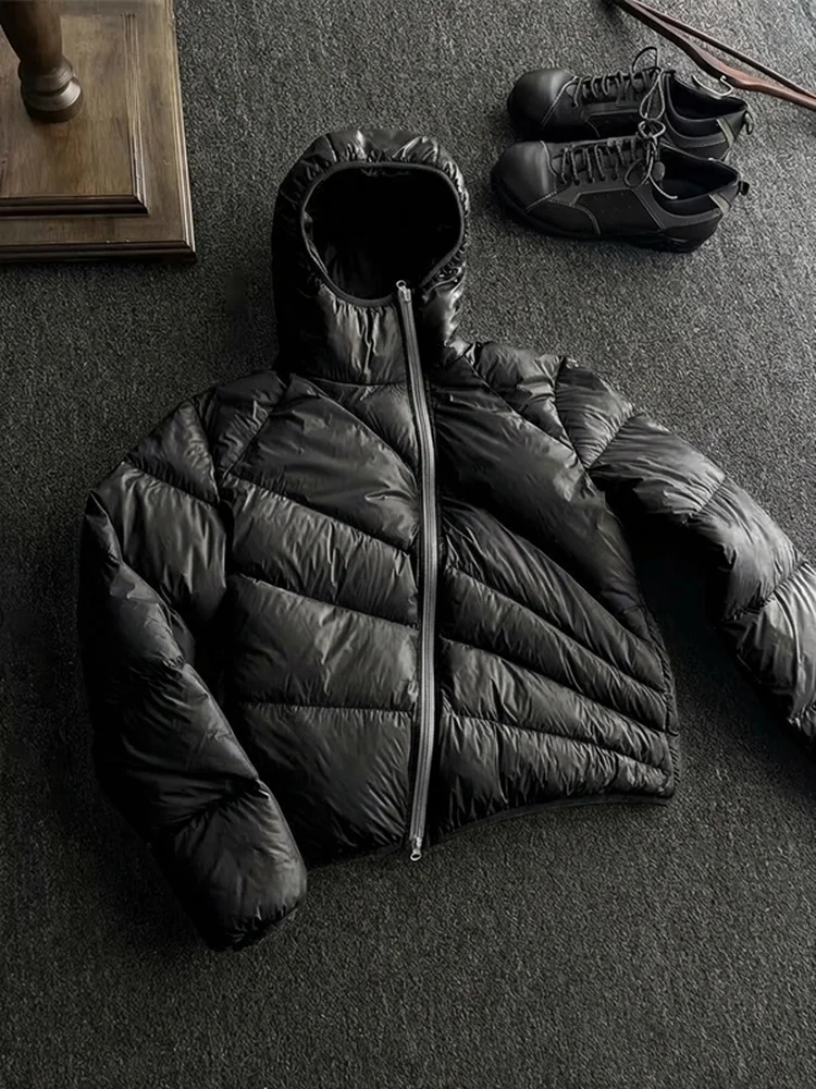 

Bla Radiant Men's Cotton Jaet Hooded ort Zipper Deconstructed Warm Outerwear Stand Fit Polyester Inner Casual Wear