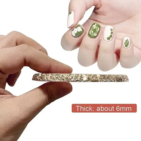 Resin Nail Art Palette, Nail Painting Mixed Color Palette, Gilded Edge Nail Gel Color Makeup Display Board Pallet