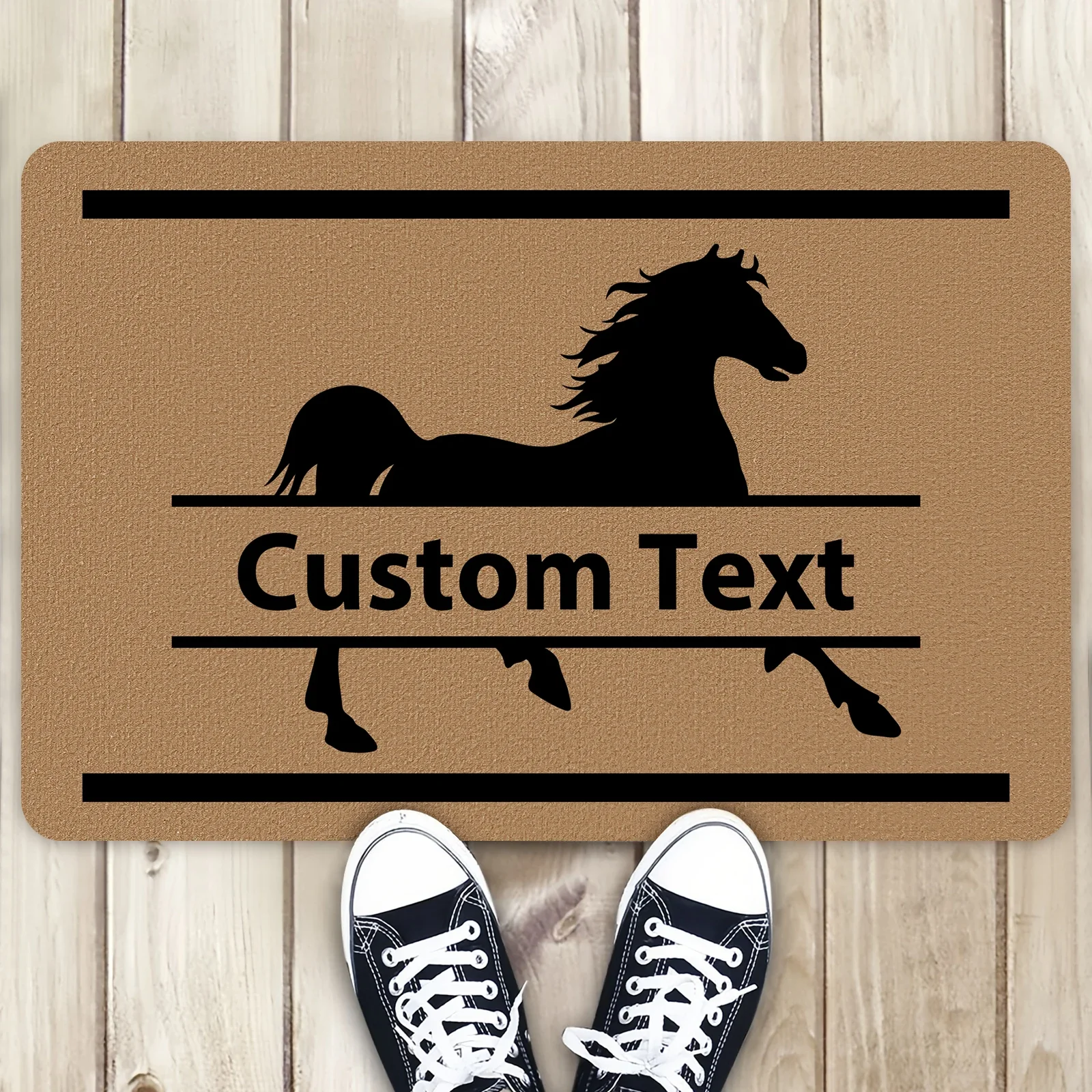 

Custom Doormat Entrance Welcome Mat Hallway Doorway Bathroom Kitchen Rugs Floor Mats Carpet Horse Personalized Color/Text/Logo