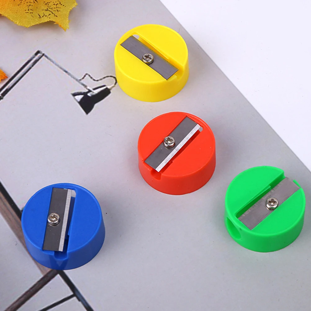 

100 Pcs Pencil Sharpener Sharpeners Kids Handheld Mini School Supplies Colored Colorful Manual Child