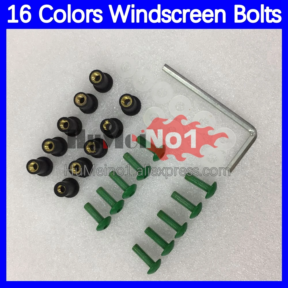 31pcs Motorcycle Windscreen Bolts For YAMAHA FZR250R FZR250 R 250 R FZR 250R 86 87 88 89 1986 1987 1989 Windshield Screws Nuts