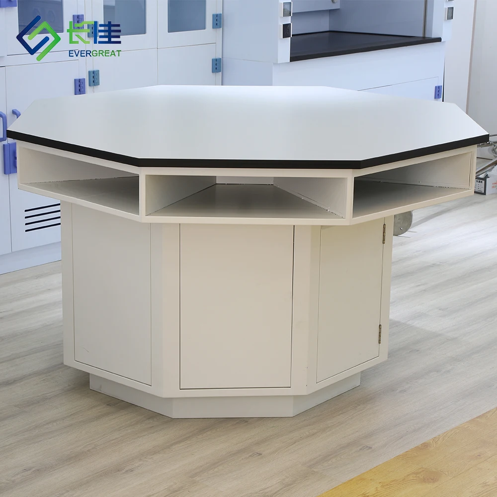 Lab Work Table Workbench School Lab Furniture Price Student Octagonal Lab Work Bench for School
