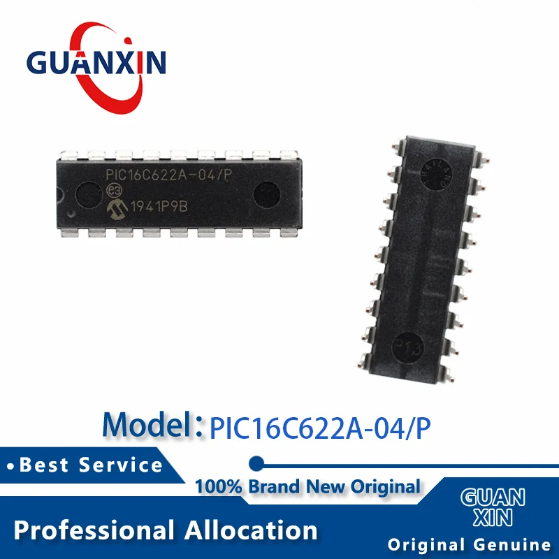 

100% New Marking PIC16C622A-04/P PDIP-18 PIC16C622