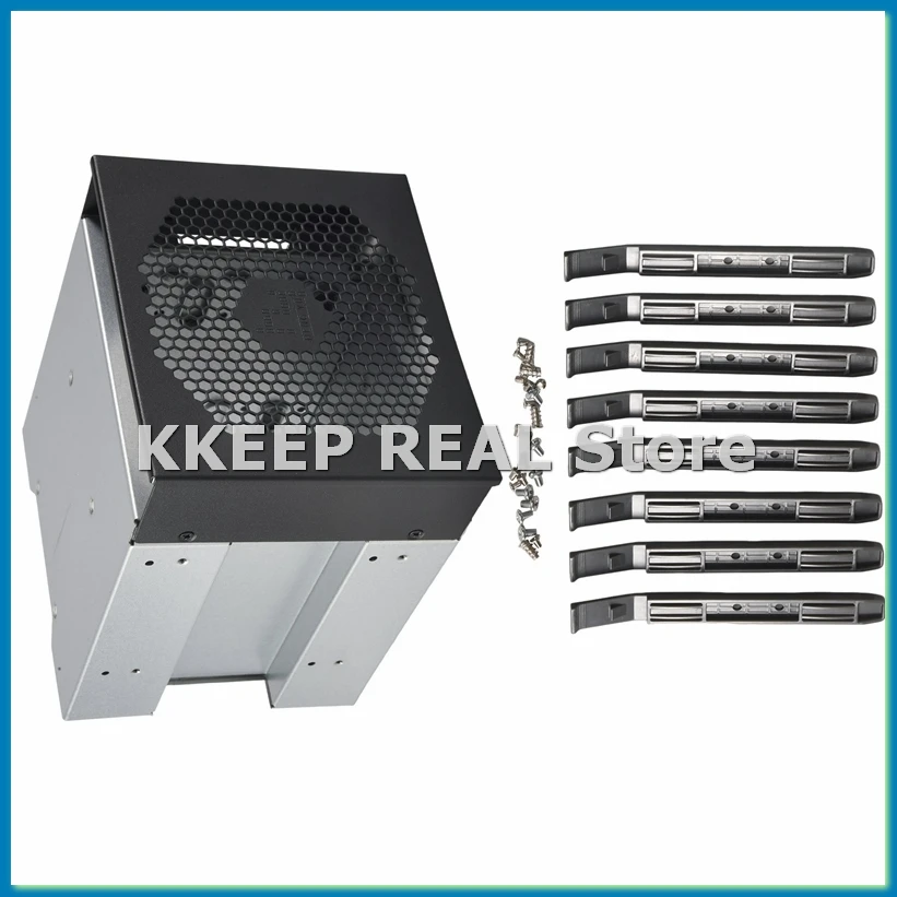 

Стойка для жесткого диска большой емкости с 4 отсеками, 5 дюймов, 3 отсека для оптического диска, лоток для жесткого диска SAS SATA 3,5 дюйма — VVNB