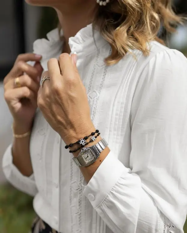 

Women's Blouses Temperament Spring & Autumn Elegant Artistic Style Lace Splicing Stand Neck Long Sleeve White Shirt for Women