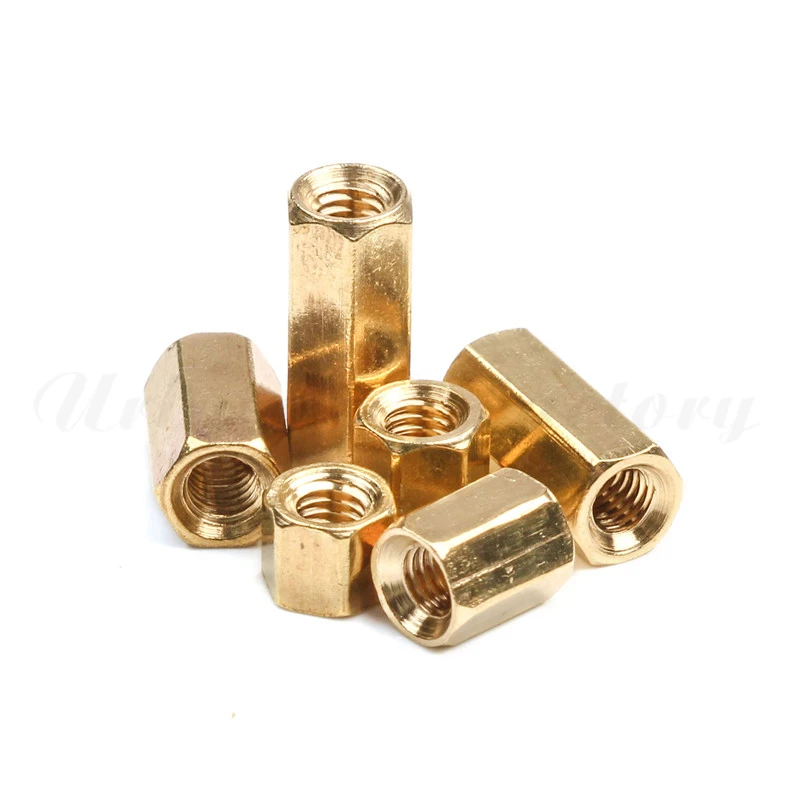 50PCS M2 M3 M4 Hex Nut Spacing Screw Female Brass Threaded Pillar PCB Motherboard Standoff Spacer 4mm/5mm/6mm/8mm/10mm/15mm/20mm