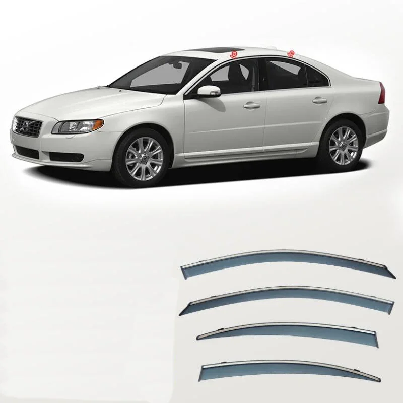 

Side Window Deflector Weather Shield Window Visor Awnings & Shelters For Volvo S80L 2006 2007 2008 2009 2010 2011 2012 - 2016