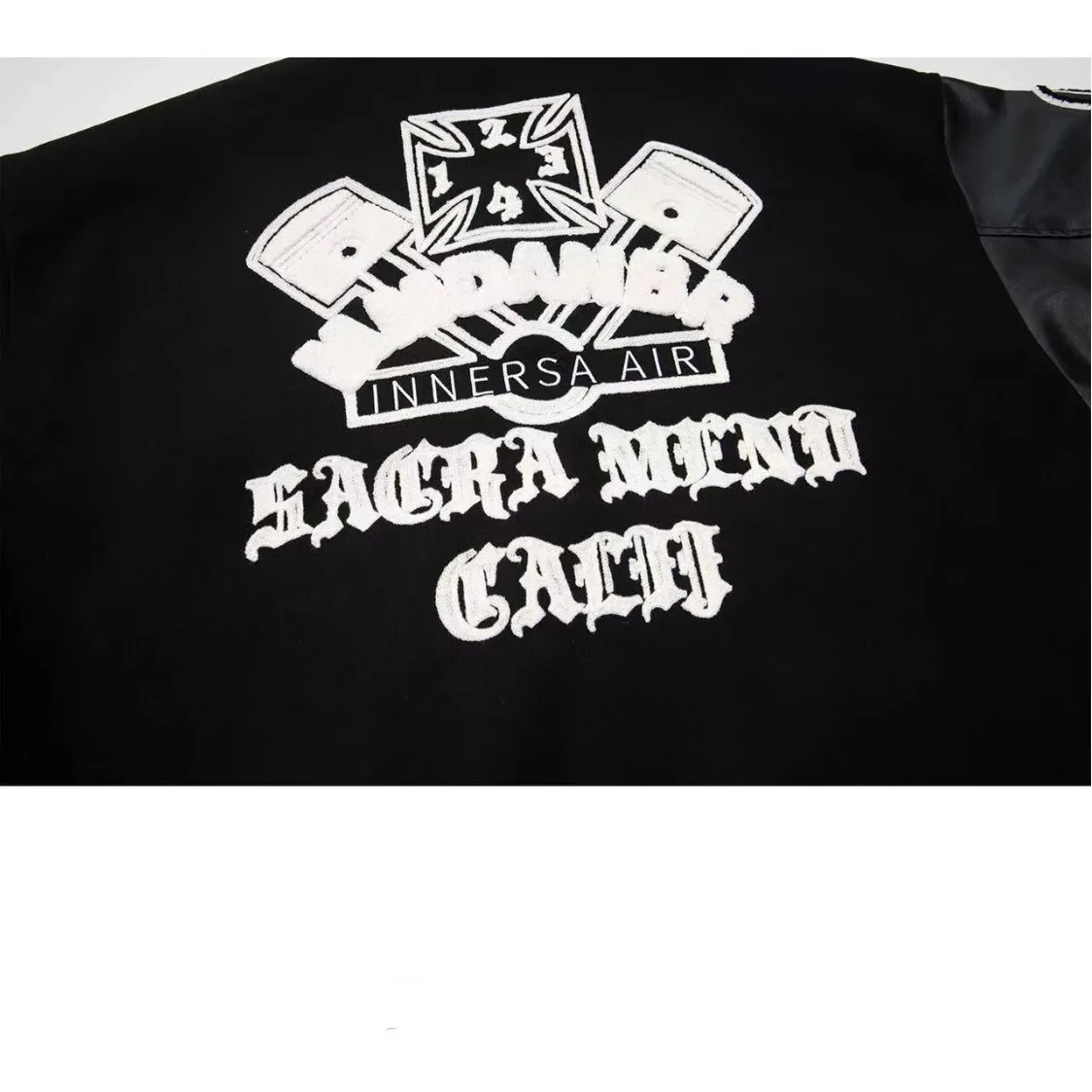 الرجعية الشارع الشهير شبح التطريز البيسبول Jaet الهيب هوب الرجال النساء ربيع الخريف ملابس خارجية زوجين منفذها معطف