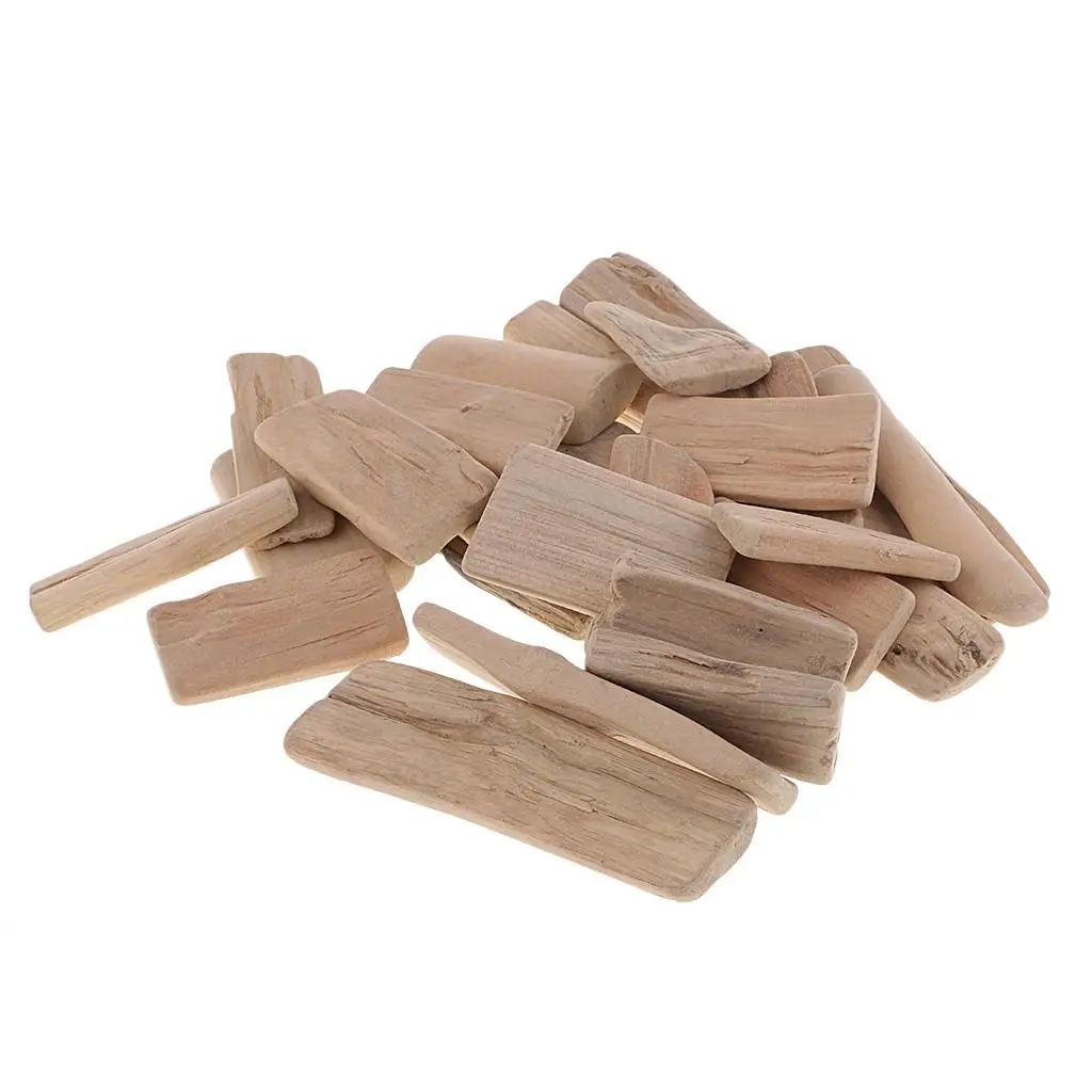 250g Driftwood Craft Pieces Wooden Slice DIY Crafts Vase Filler Decor