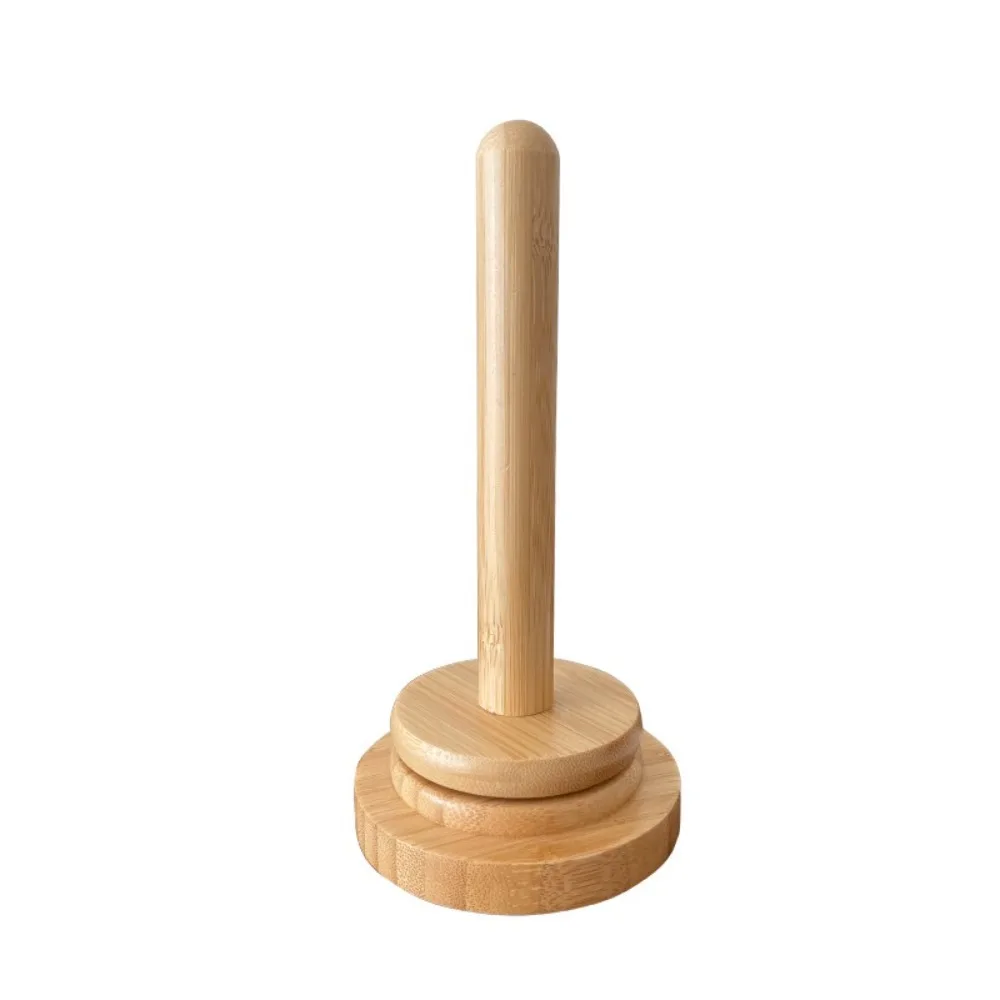 

Detachable Base Wooden Yarn Holder Vertical Rotating Handmade Craft Rotating Rack Manual Dispenser Yarn Spool Organizer