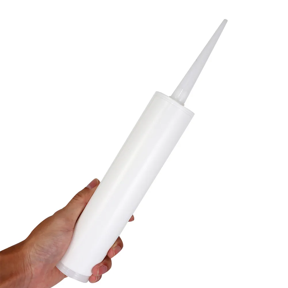15Pcs Empty Caulking Tubes Plastic Reusable Washable Fillable Sealant Dispenser with Precision Pointed Tip for Epoxy Grout Latex
