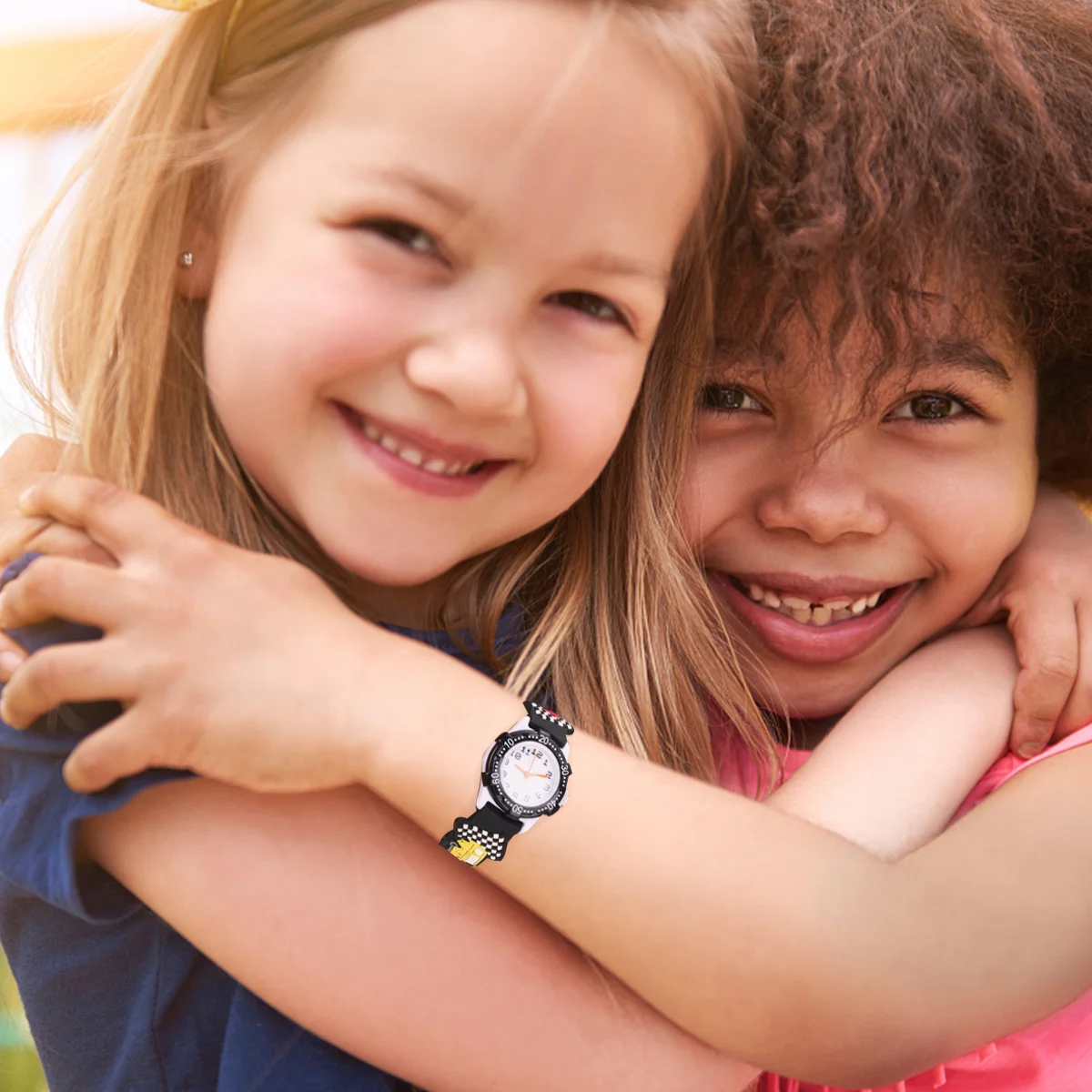 ساعة كارتونية ثلاثية الأبعاد بنمط سيارة سوداء مقاومة للماء بتصميم خفيف كهدية لساعة اليد الإبداعية #1