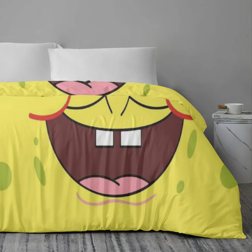 SpongeBob Double Bed Sheets Set Complete Case Double Linen Quilt Cover