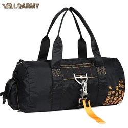 LQARMY Tactical Parachute Sport Duffle Bag 1000D Nylon Outdoor Travel Belt Bag Camping Tactical Crossbody Bag