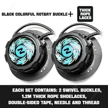 Automatyczne sznurowadła bez wiązań obrotowa klamra elastyczne sznurowadła trampki dla dorosłych dzieci bez wiązania sznurowadła grube okrągłe sznurowadła 1 para