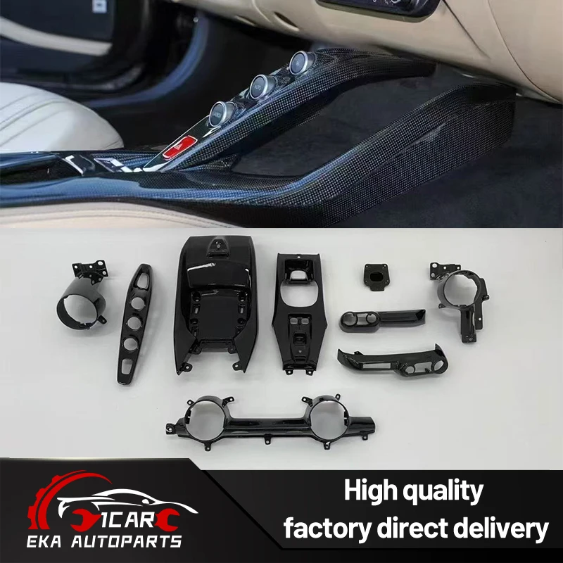 Direct Fit Dry Carbon Interior Replacement Kit for Ferrari 812 GTS 2017-2020  812 Interior Refit Dry Carbon Trim OE Direct Fit