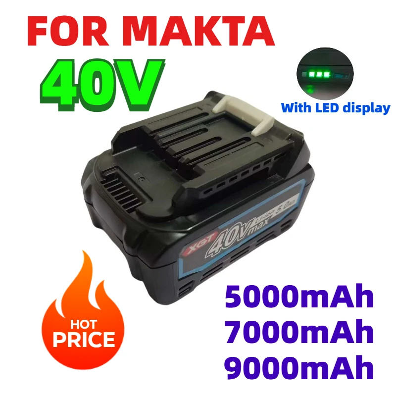 

for Makita 40V MAX XGT Lithium Ion Battery 5000mAh-9000mAh Original Battery BL4020 BL4025 BL4040 BL4050 BL4080 Power Tool