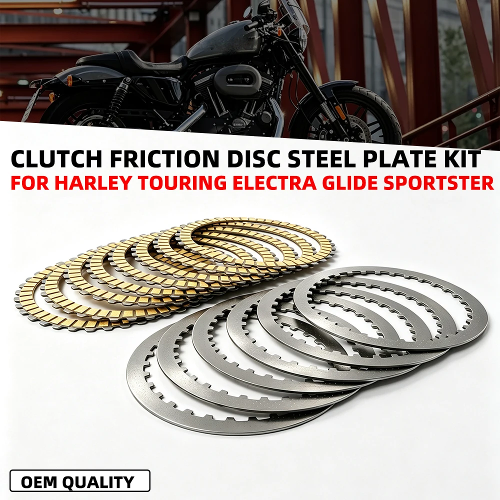 Clutch Friction Plate For Harley Low Rider Road King Seventy Two Softail Custom Springer Sport Glide Sportster 1200 883