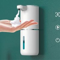 USB Recharge Smart Sensor Liquid Soap Dispenser 380ML Automatic Foam Dispenser 4 Gears Adjustable Touchless Hand Washing Machine