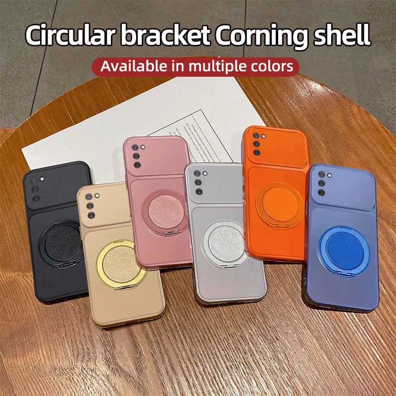 For Samsung Galaxy A02s Case Galaxy A03s Cover Phone Case Back Bumper Shockproof  Soft Fundas Luxury Shockproof Bracket Cover