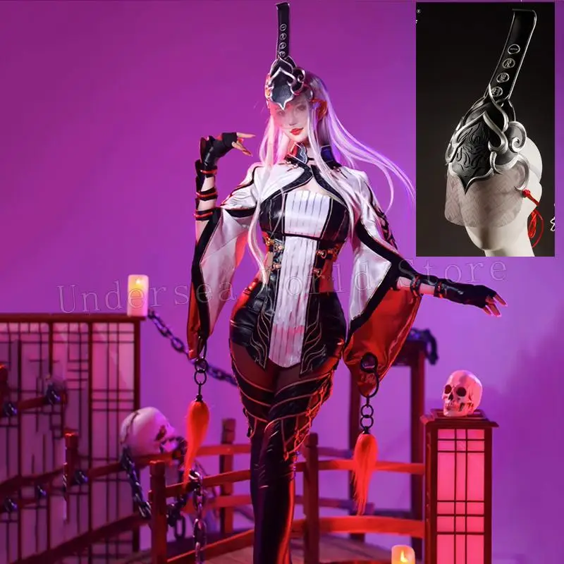 Naraka Bladepoint Ji Yingying Cosplay Costumes Sexy Women Men Dress Suit Set Halloween Party Outfit Halloween Costume Wig Prop