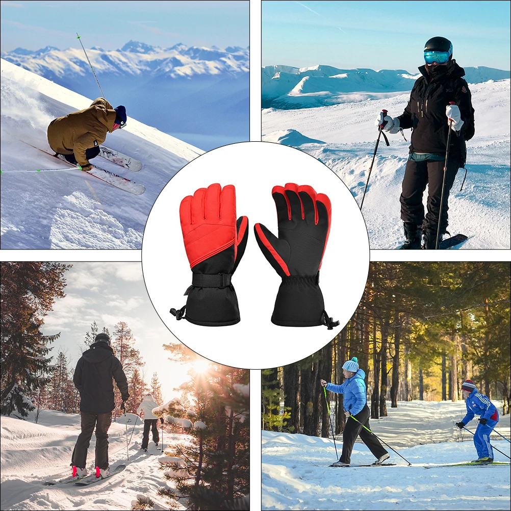 1 زوج قفازات التزلج مقاوم للماء يندبروف شاشة تعمل باللمس المضادة للانزلاق مقاومة للاهتراء قفازات ركوب الخيل الشتوية #5