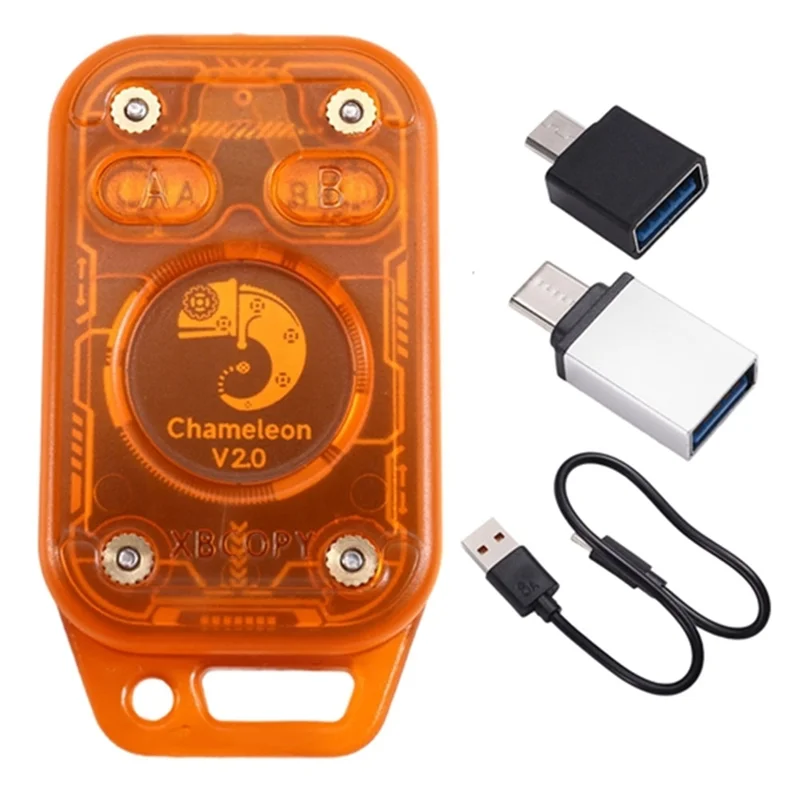 【PROMOZIONE】 Emulatore lettore chip intelligente RFID Hameleon Ultra V2.0 13,56 Mhz + 2 portachiavi CUID Duplicatore NFC decodifica scheda 125 Khz