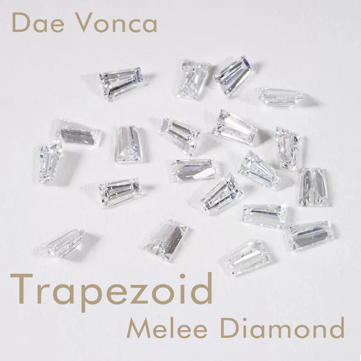 10PCS Small Size Tapered Baguette Melee Lab Diamonds Small Lab Created Diamonds Various Sizes Lab Loose Diamonds for Wholesale