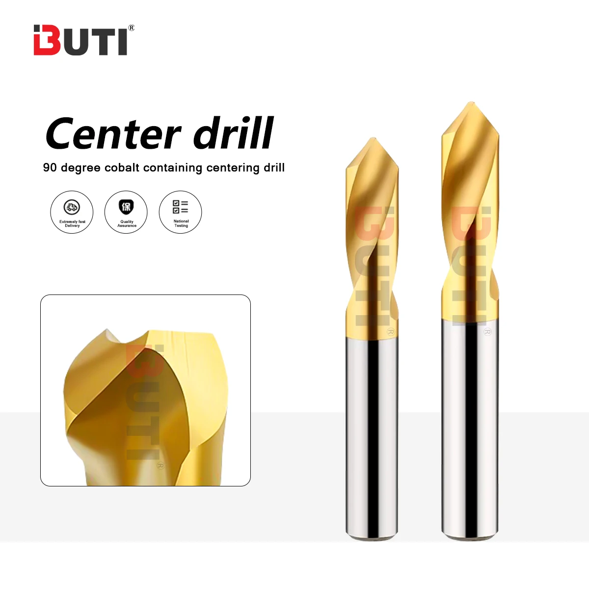 

Cobalt Containing HSS Center Drill 3mmx50L 20mmx130L 90 Degree Centering Drill Stainless Steel Titanium Plating Fixed Point Tool