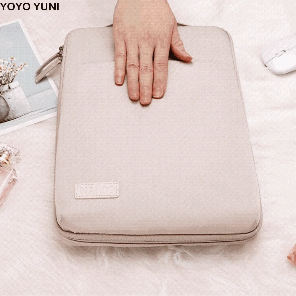 

Notebook Sleeve Waterproof Computer Storage Bag 11-16 inch Zipper Laptop Case Portable Computer Handbags Daily Use