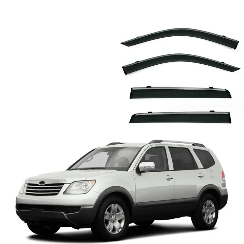 Window Visor Rain Guard Side Window Deflector Weather Shield For Kia Mohave Borrego 2007 2008 2009 2010 2011 2012 2013 2014-2021