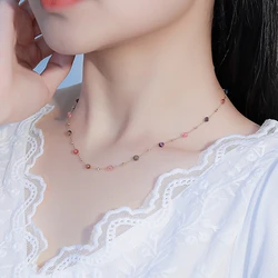 Handwork Bead Necklace For Women Agate Stone Chain Fashion Jewelry On Neck Set Cheap Items With Free Shipping NewIn Choker Femme