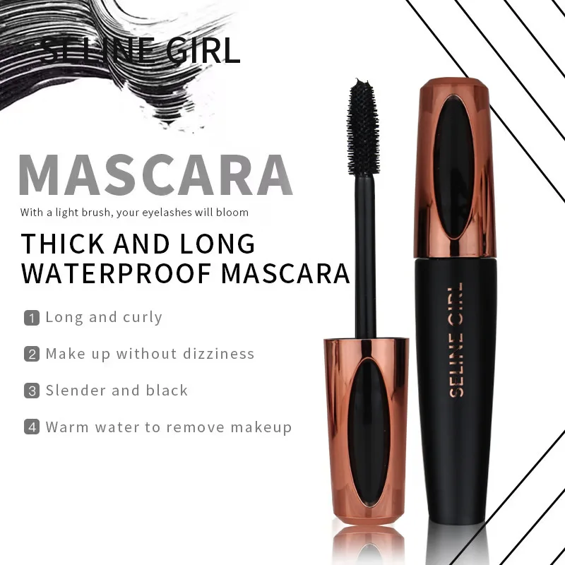 Volumizing, oil-resistant Mascara does not smudge thick, slender, curling and fine brush head