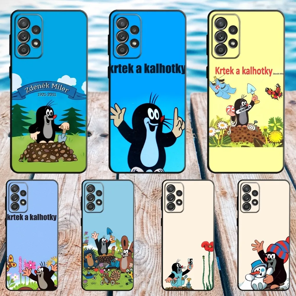 Cartoon Little Mo-le Phone Case For Samsung S21,S22 Ultra,S20,S30 plus,S22 plus,S23,S30 ultra 5G Silicone Cover