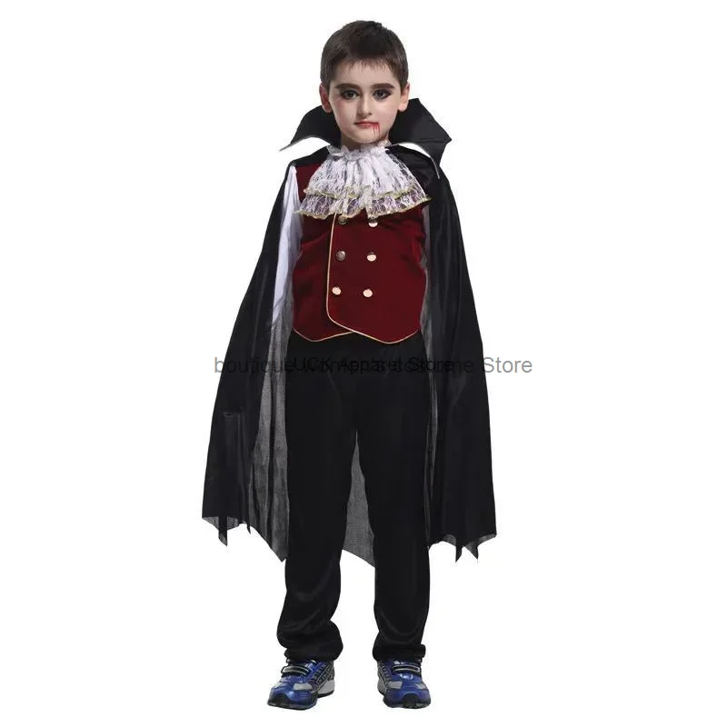 Halloween Kostüm Kinder Vampir Kostüm Party Kostüm Junge Dämon Cosplay Vampir Rollenspiel Coswear