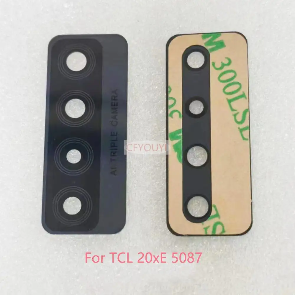 1-10PCS/LOT For TCL 20XE 5087 / 20R T767H Back Rear Camera Lens with sticker Replacement Parts