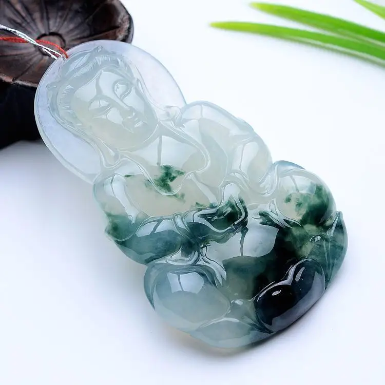 

Новый хит продаж нефритовый кулон Гуаньинь плавающий черный куриный чистый натуральный нефрит ледяной проницаемый увлажняющий мужской стиль Гуаньинь все