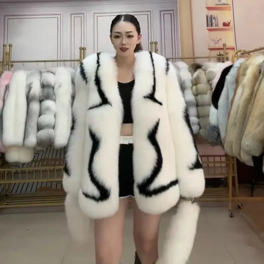 Fur jacket women's short fur clothing fur women's clothing genuine fox fur coat