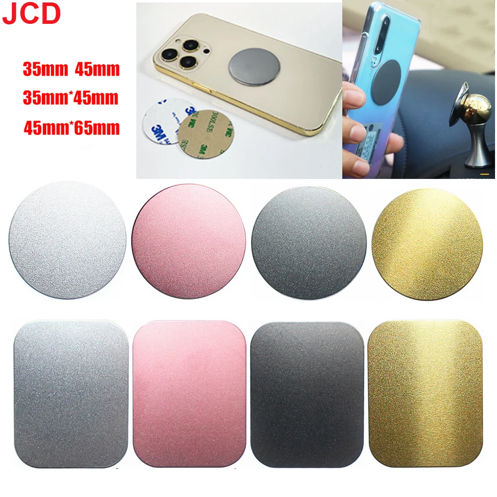 JCD 1pc Magnetic Metal Plate For Car Phone Holder Universal Iron Sheet Disk Sticker Mount Mobile Phone Magnet Stand For IPhone