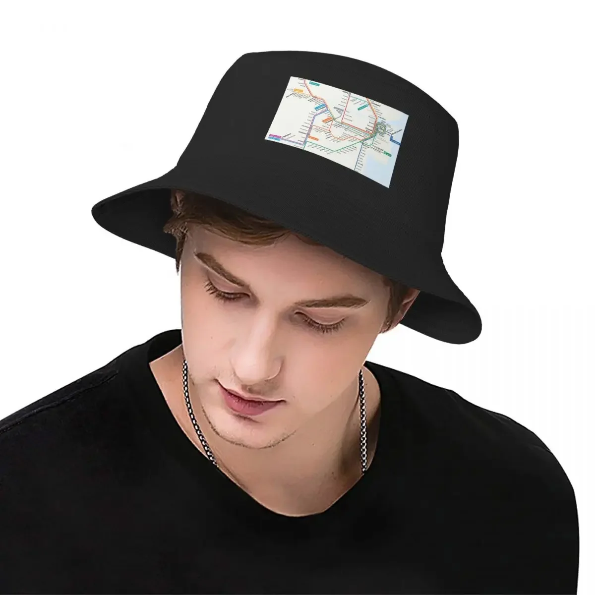 Sydney Trains Map Bucket Hat Beach Sports Cap Mens Caps Women's