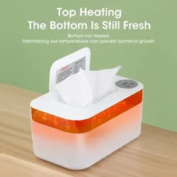 Wet Wipes Warmer Baby Paper Towel Heating Thermostatic Paper Towel Temperature Regulation LED Display USB Charging Family Car