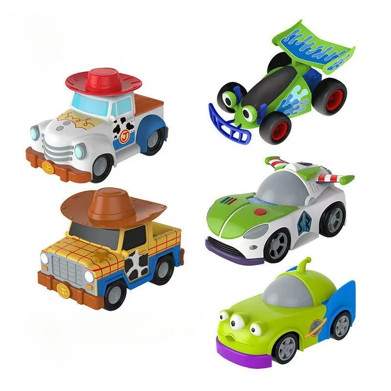 Disney Figure Toy Story Inertial Scooter Anime Figures Woody Buss Jesse Alien Character Friction Car Child Collection Toys Gifts