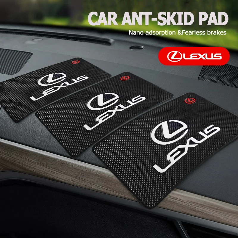 Auto-Armaturenbrett Klebende Rutschfeste PVC-Matte Silikon-Antirutschpads für Lexus F-SPORT ES RX NX LS UX LM LX GX LC RZ IS CT GS RC HS SC