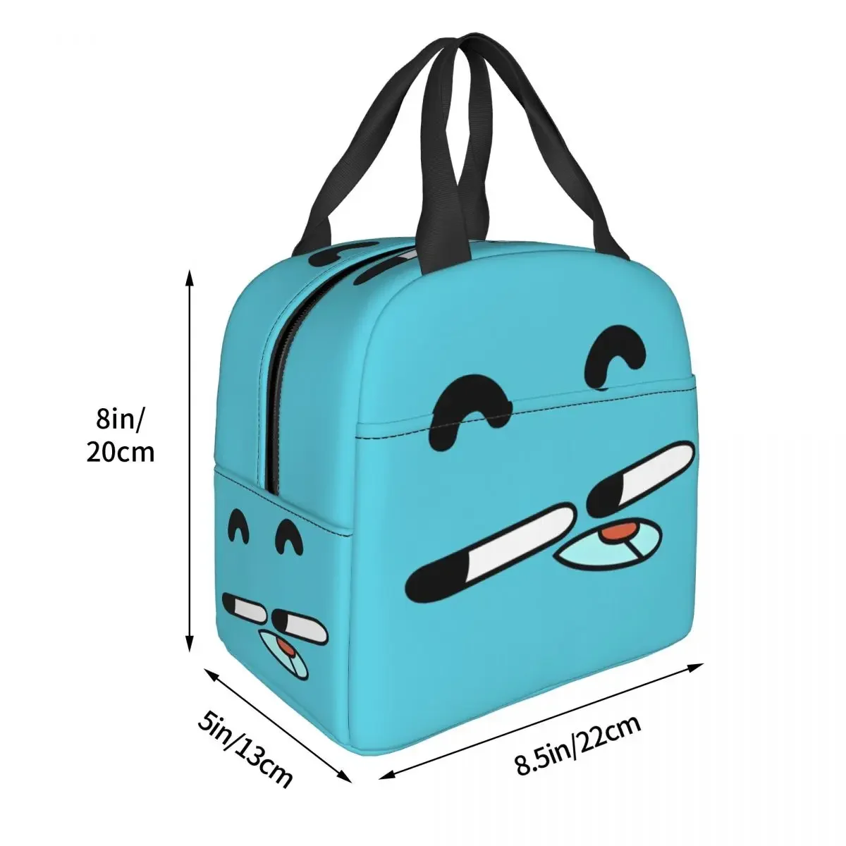 Gumballs Gum Ball Watterson Amazing Cartoon Insulated Lunch Bag Thermal Bag Reusable Leakproof Tote Lunch Box Girl Boy School