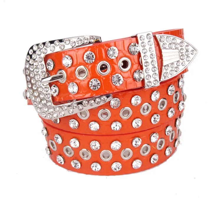 Fashion Rivet Women's Rhinestone Decorative Belt