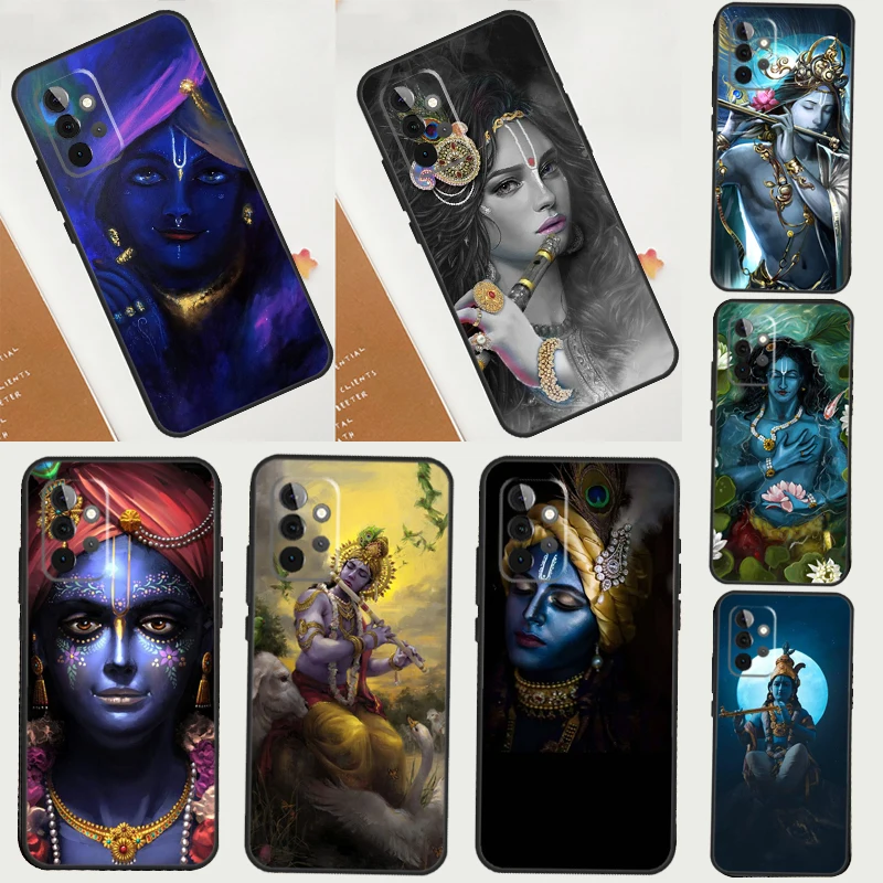 Indian God Lord Krishna Case For Samsung Galaxy A54 A34 A14 A52 A32 A22 A12 A51 A71 A50 A70 A13 A33 A53 A52S Back Cover